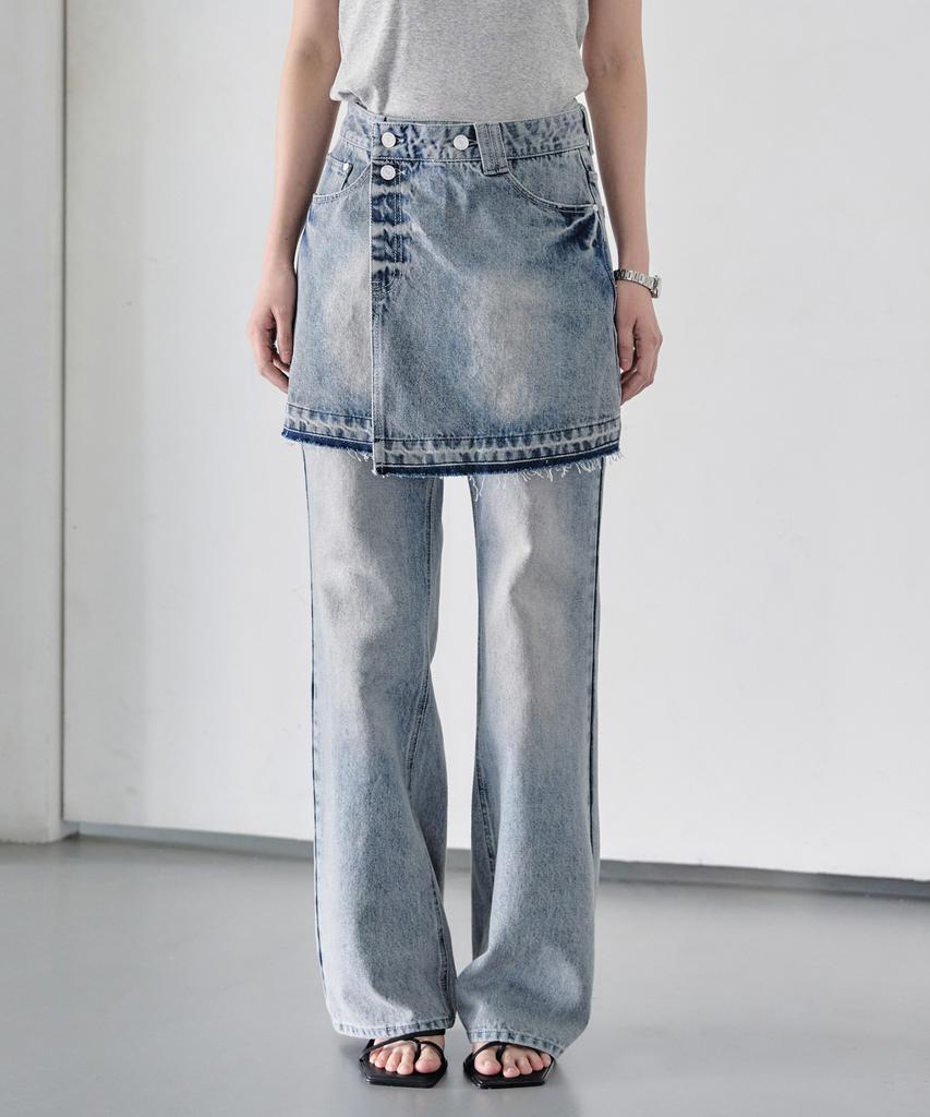 Deketeuumeon Wrap Skirt Dcsk005Lblue