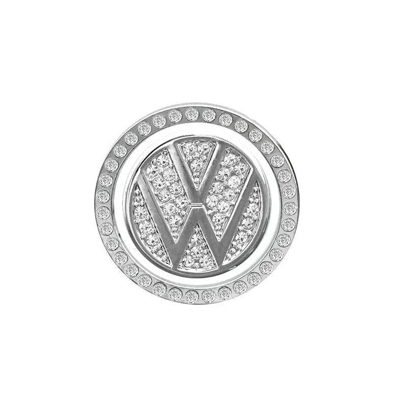 Adesivo Bling per Auto Avvio/Arresto Motore a Un Click Decorazione Cerchio di Strass per Volkswagen VW Scirocco GOLF MK6 Polo Tiguan