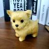 Mini Simulation Dog Plush Toys Soft Stuffed Kitten Model Fake Dog Realist Animals for Kids Girls Birthday Valentine's Day Gift