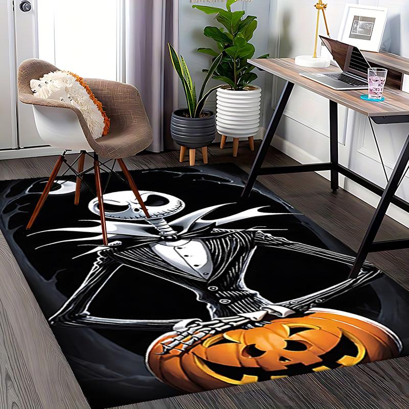 1pc Nightmare Before Christmas Carpet for Playroom Bedroom Living Room Sofa Home Decor,Game Area Rug Non-slip Floor Mat. D7280161
