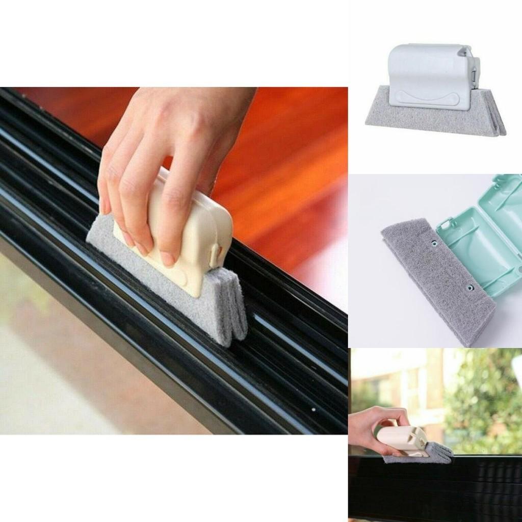 Track Door Window Cleaning Brush Gap Groove Dust Cleaner Corner Magic Cleaning