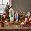 Żywiczna Statua Matki Bożej Rękodzieło Prezent Błogosławiona Dziewica Maryja Rzeźba Katolicka Maryja Rzeźba Ozdoba Świąteczna