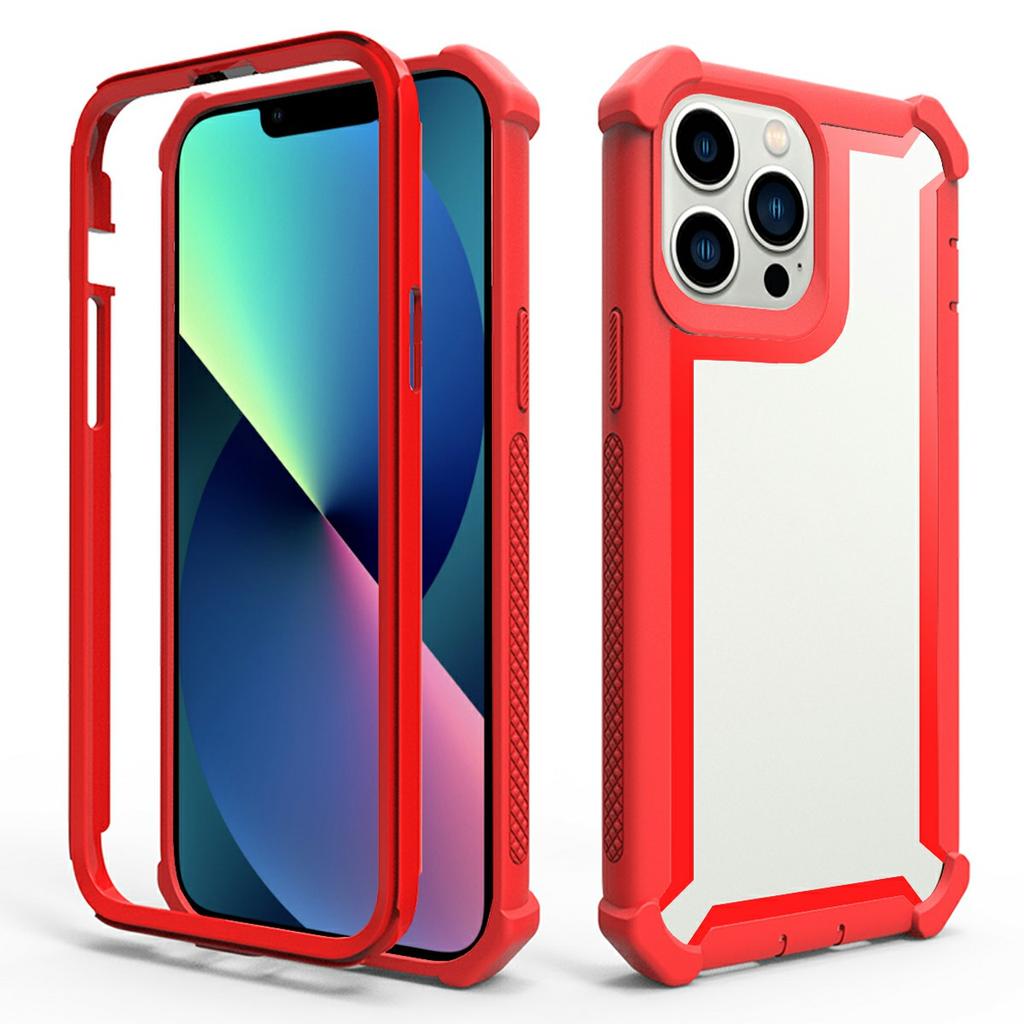 For iPhone 15 Pro Max Case Clear Detachable 2 In 1 Shockproof TPU + PC Phone Back Cover