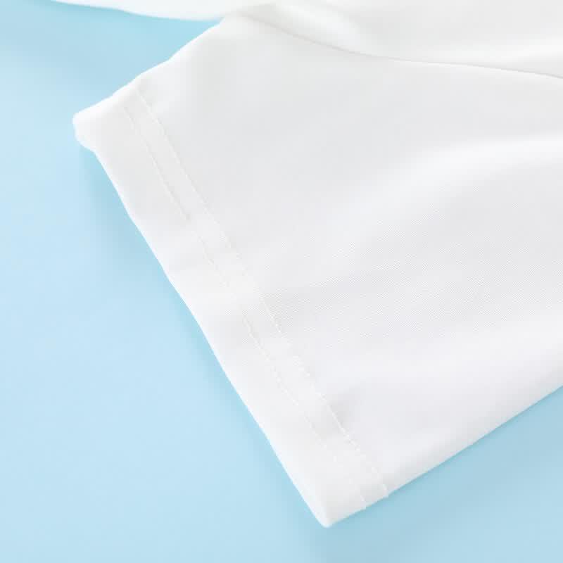 Montagut Girls' Color-block Ocean Element Short Sleeve T-shirt