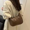 Niche retro texture underarm bag women's new fashionable versatile soft leather commuter single shoulder crossbody dumpling bag