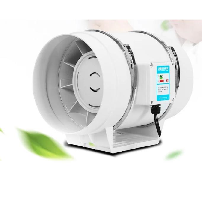 3/4/5/6/8inch Exhaust Pipe Fan Ventilation Fan Pipe Fan Inline Duct Fan Ventilation Exhaust Blower Fans Quiet For Ducting
