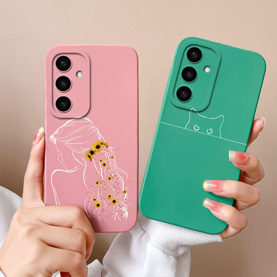 For Samsung S25 Ultra Phone Case For Samsung S25 Plus Funda For Galaxy S25 5G Soft Liquid Silicone Back Covers For Samsung S 25