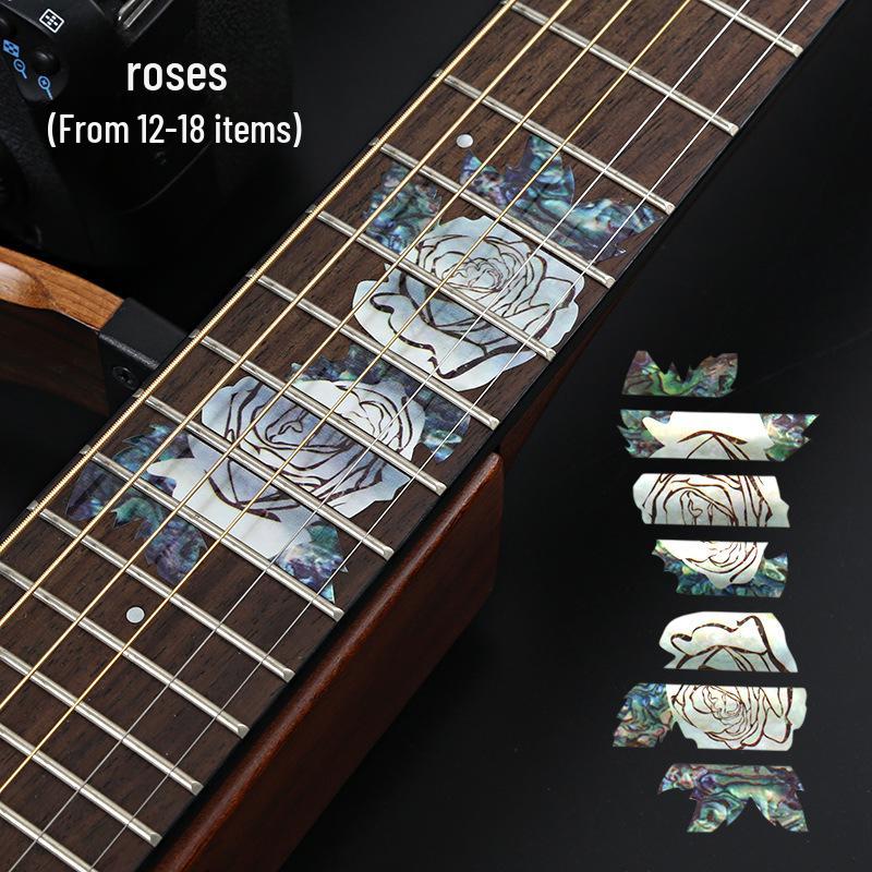 Personalized Guitar Sticker Set: Decorative Fingerboard and Panel Protectors for Acoustic and Electric Guitars.