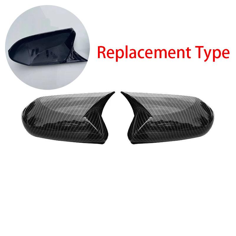 For Toyota Camry 8th 2018      Replace Rearview Side Mirror Cover Wing Cap Exterior Case Trim Carbon Fiber