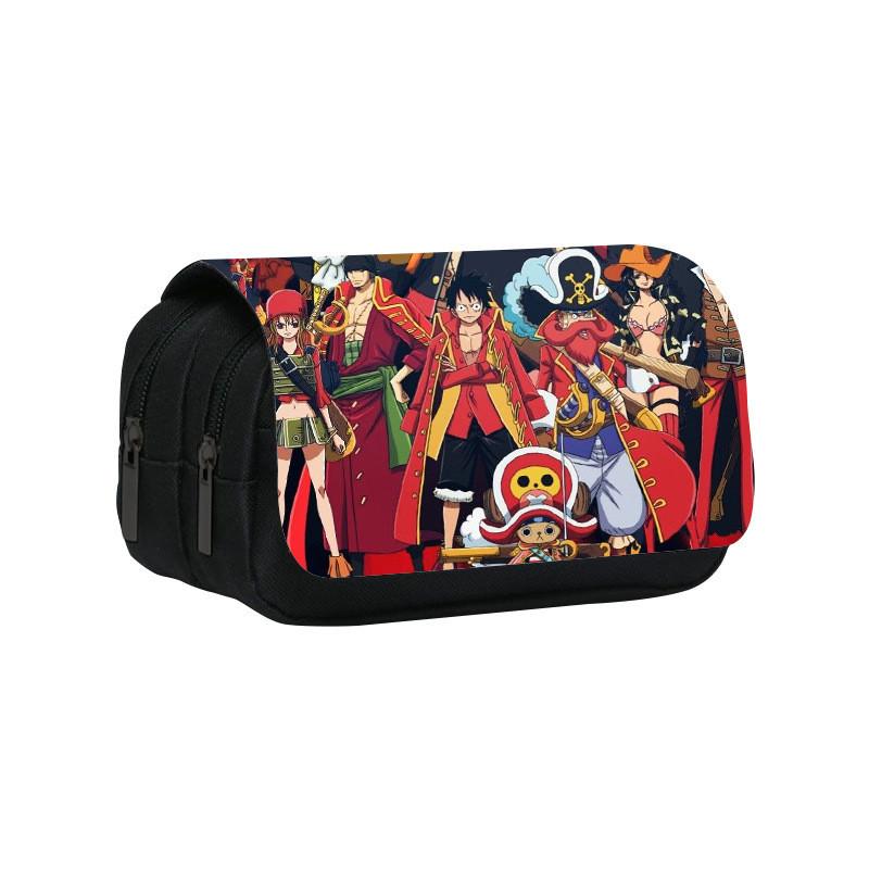 One Piece Dual Compartment Pencil Bag With Waterproof Material For School Use