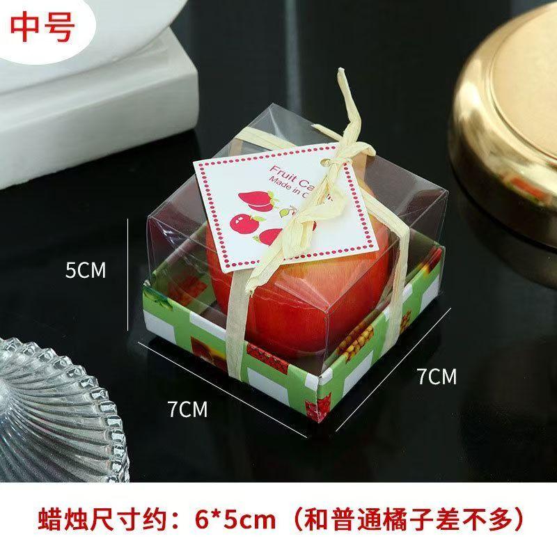3D Apple Candle Aromatherapy, Christmas Gift Ping An Fruit Christmas Candle Simulation Apple Creative Candle Birthday Gift