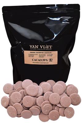 Organic Couverture Chocolate Milk 1kg Organic JAS Completely Made In Switzerland VAN VLiET Additive-Free