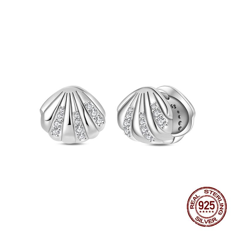 Stud Earrings For Women Copper Colorful Starfish Shell Sparkling Butterfly Luxury Fine Jewelry Girl'S Earrings