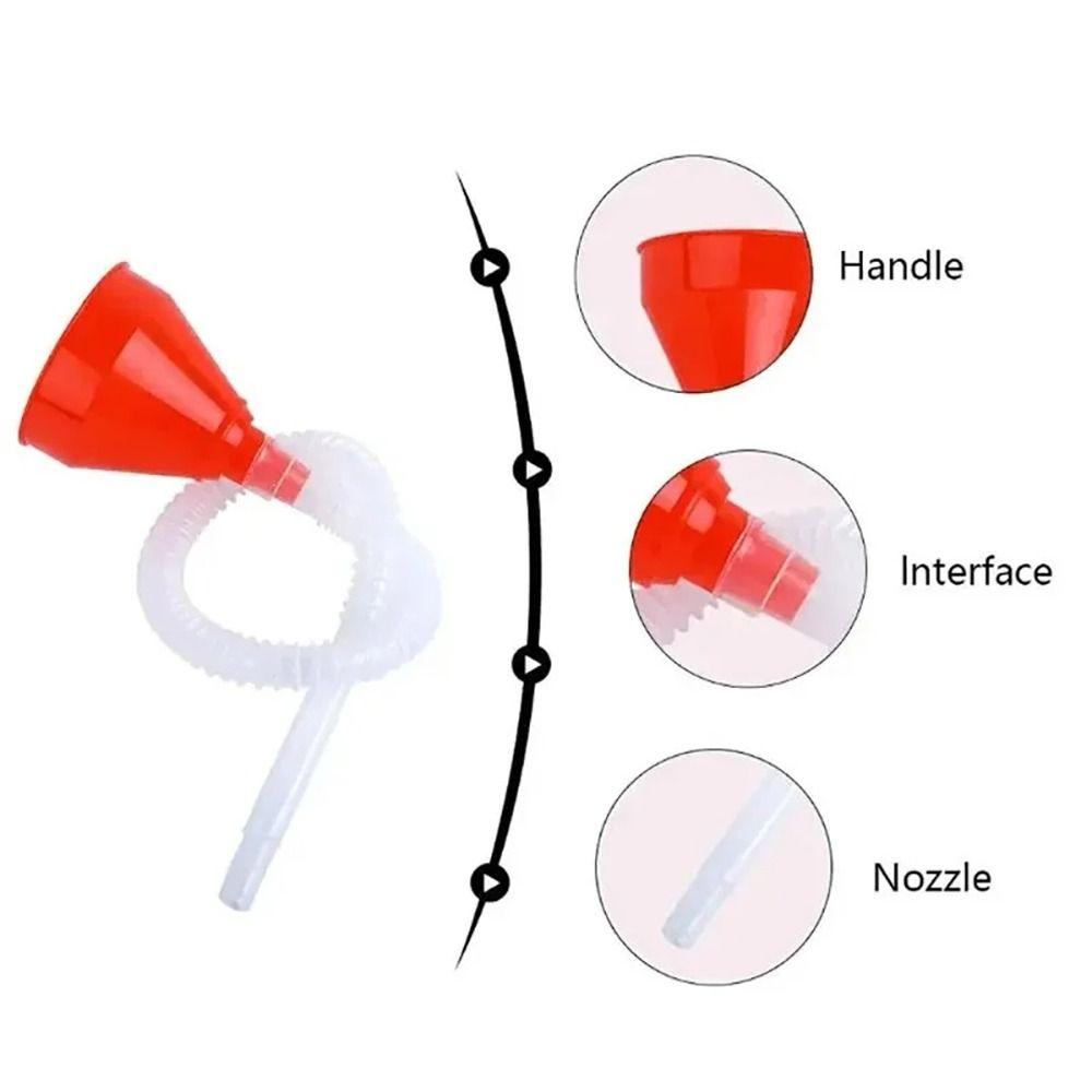 1Pcs with Detachable Hose Car Refueling Funnel Filling Funnels Car Motorcycle Engine Gasoline Oil