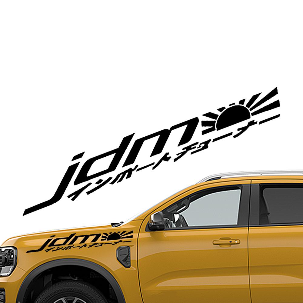 

Наклейка на автомобиль с заглавными буквами, наклейка на автомобиль, гоночные наклейки, крутая водонепроницаемая универсальная наклейка для окна автомобиля, грузовика чёрный