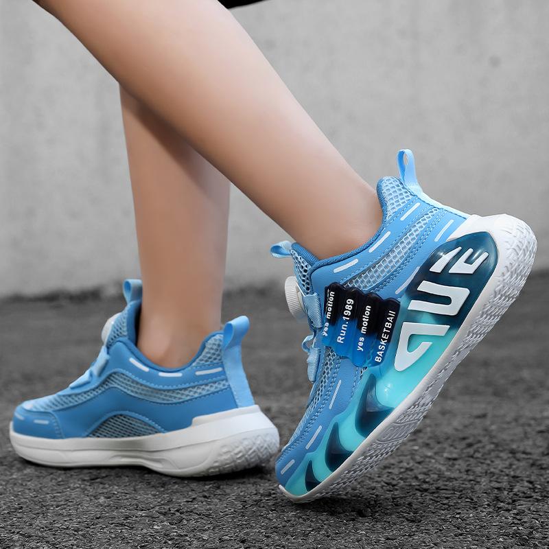 Classmates Boys Autumn 2025 New Children's Rotating Button Daddy Sneakers Middle and Older Children's Running Breathable Spring and Autumn