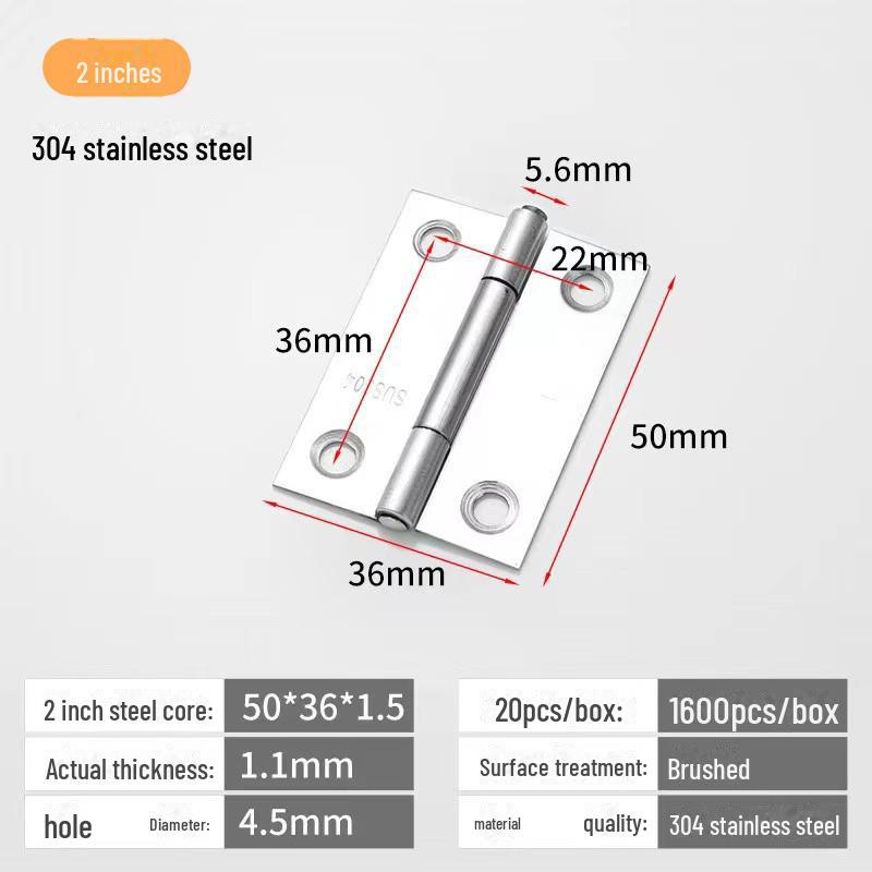 Scharniersatz für Schranktüren und Fenster aus Edelstahl 304