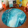 Marble Geometric Round Carpet Living Room Office Chair Computer Table Mat Home Anti -Fouling Decoration Bedroom Coffee Table Mat