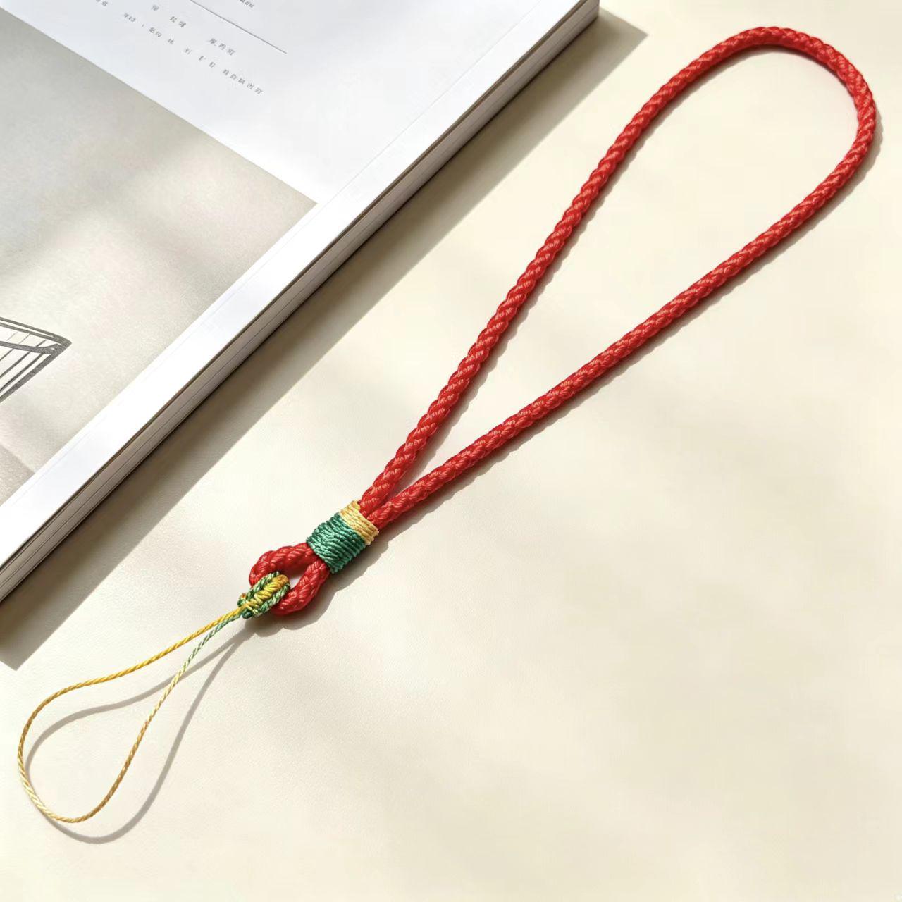 Creative 3mm Handmade Woven Mobile Phone Wrist Lanyard