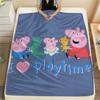 Peppa Pig Flannel Blanket, High Quality Comfortable for All Seasons, Home Decor, Warmth and Comfort