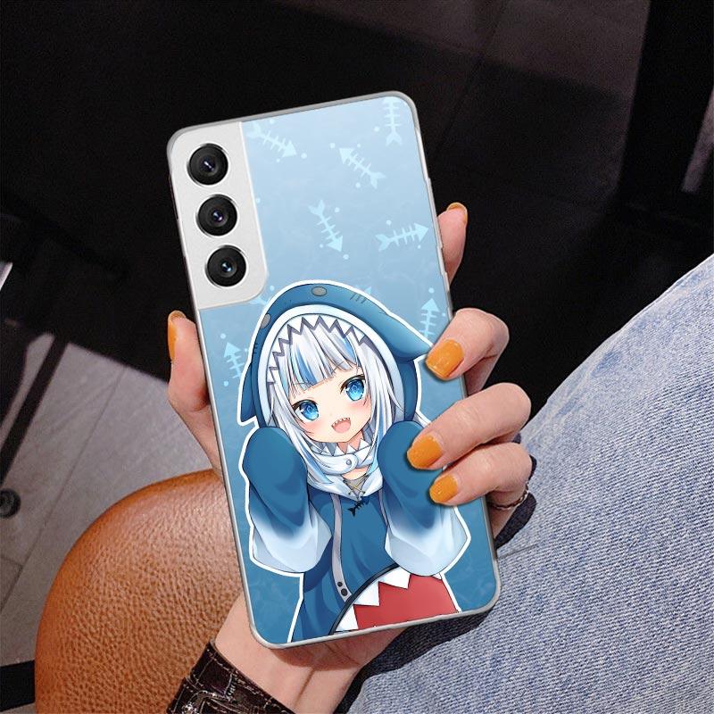 Gawr Gura Hololive Anime Phnoe Case for Samsung Galaxy S26 S25 Edge S23 S24 Ultra S22 Plus S21 S20 FE Unique Cover Soft Coque Ga
