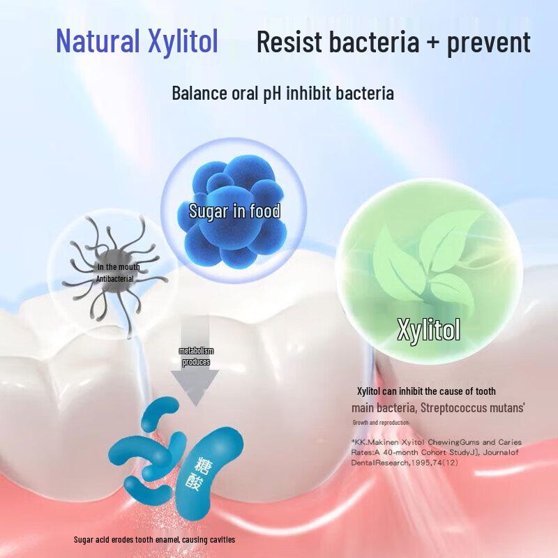 Soking Baby Probiotic Kids Toothpaste, Anti-Cavity, Fresh Peach, 3-Pack