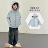 Kids Hooded Down Jacket Short Warm Coat Boys Girls 8-14 Years