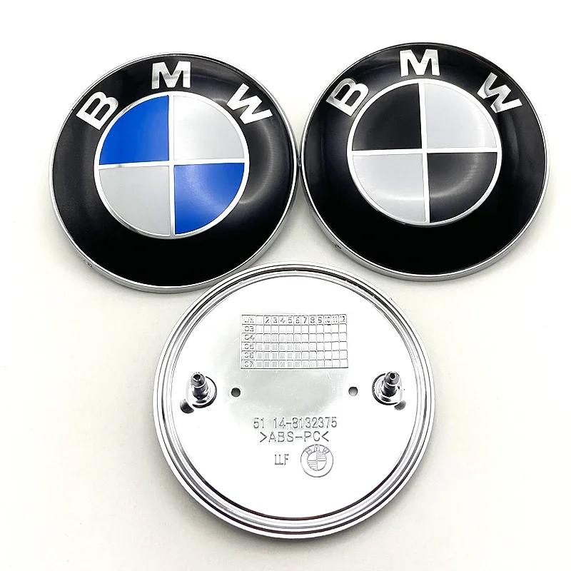 For BMW Hot 2025 1pcs 82mm 74mm Car Emblem Badge Hood Front Rear Trunk Logo for Bmw E46 E39 E38 E90 E60 Z3 Z4 X3 X5 X6 511481323
