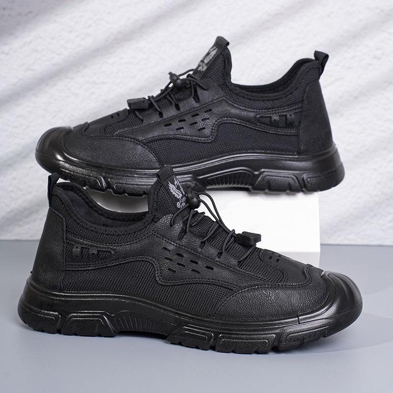 New men's sandals summer breathable mesh beach shoes outdoor sports and leisure hiking shoes men's hollow travel shoes