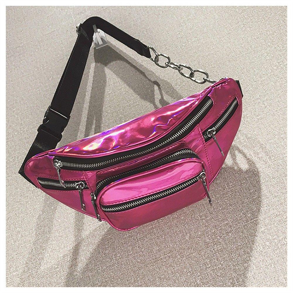 clear glitter fanny pack