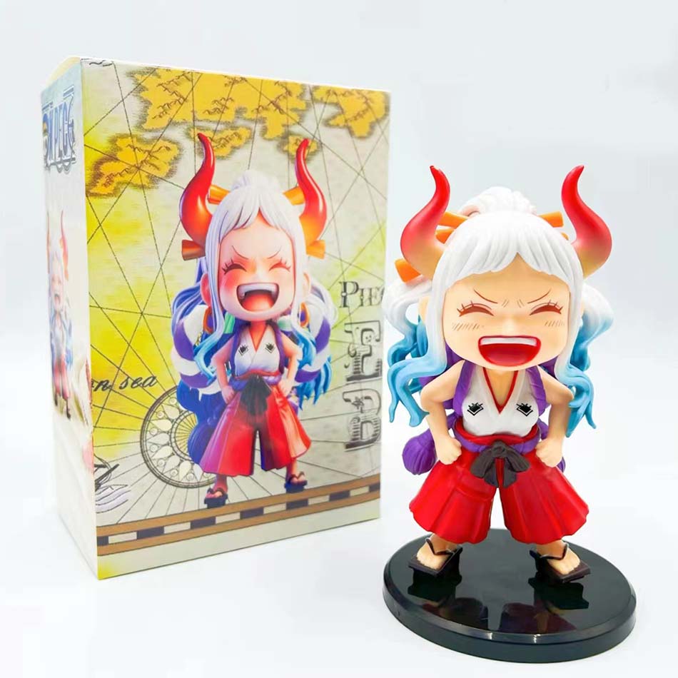 Hot sold One Piece Anime Figure Sitting Laughing Luffy Action Figures Kawaii Sanji Zoro Figurine Collection Toys Doll Gift Model