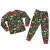 Children's Christmas Print Sets Pajamas Loungewear Outfits Family Matching Long Sleeve Tops+Pants Set