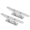 2 Stück Bootsklampe offene Basis 5 Zoll Universelle Passform für Wasserfahrzeug Boot Yacht Kajak Jet Ski Docks Decks