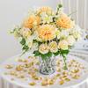 Artificial Flowers Silk Roses Wedding Wreath Home Room Table Valentine's Decora Vase Bridal Bouquet Outdoor Garden DIY Gift Prop