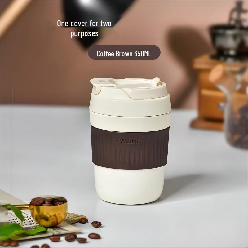 

Vanow Stylish Insulated Coffee Tumbler with Straw 350ml