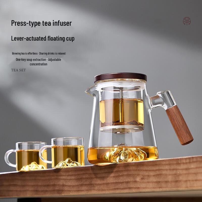 Glass Tea Infuser Set with 2 Cups