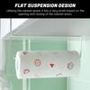 Under Cabinet Paper Towel Holder - Embedded Roll Dispenser for Kitchen with Adhesive Mount - No Drill Hanging Storage Rack for Tissue and
