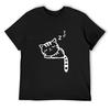 Cute Sleeping Cat T-Shirt Cheap Stuff Tshirts Personalised Mens T Shirt Graphic