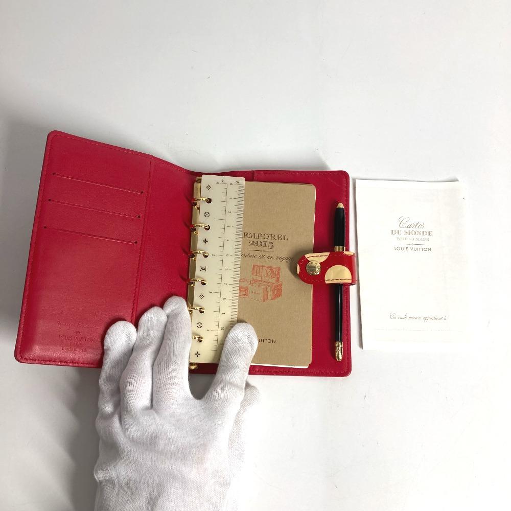 Louis Vuitton M91518 MonogramVernis Agenda PM with ballpoint pen Notebook cover