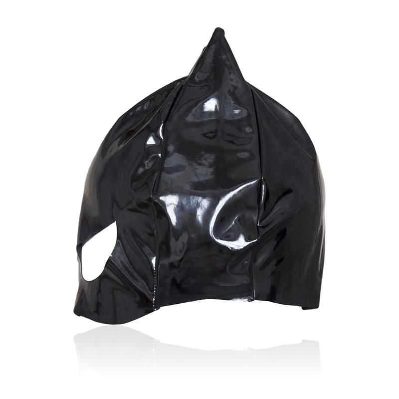 Sexy Masks Black Fetish Slave Latex Patent Leather Bdsm Bondage Restraints Sex Toys For Cat Women Masks Exotic Accessories