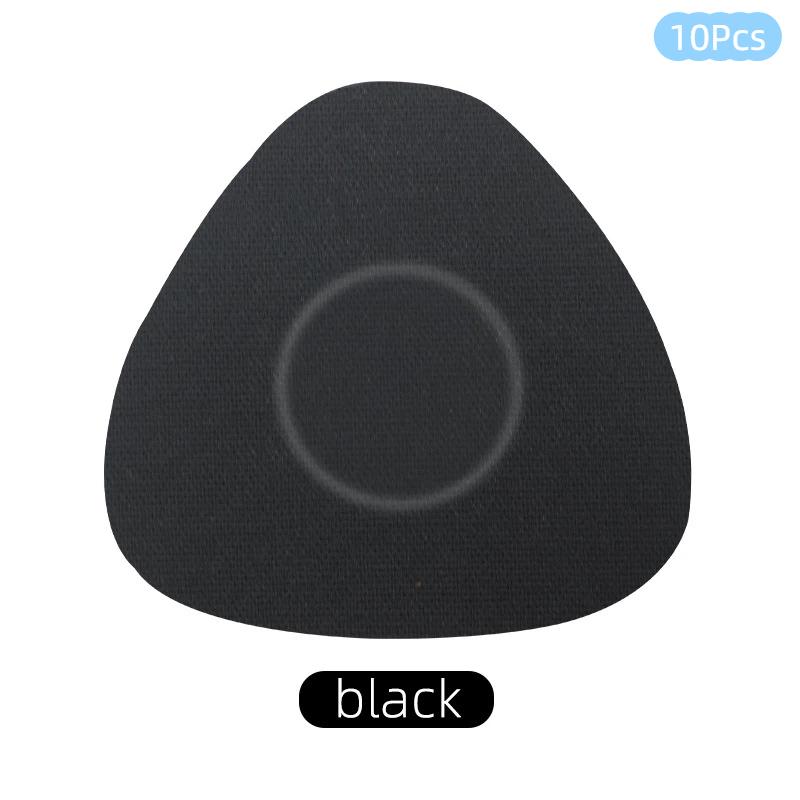 10Pcs Sensor Adhesive Fixed Patches Traceless Waterproof Soft Blood Glucose Sensor Stickers for Diabetes Patients чёрный