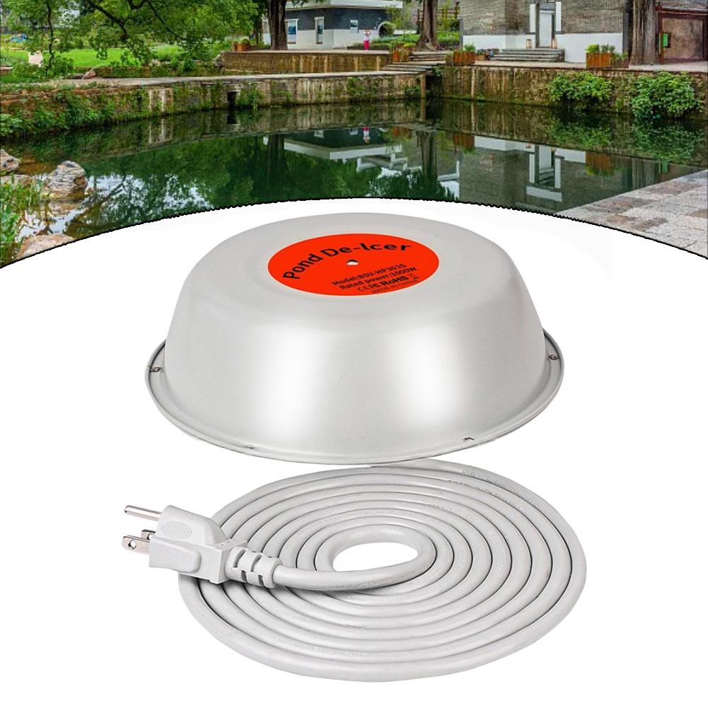 1000W Thermostat Pond Heater Floating Type for Winter Ice Control and Safe Oxygen Levels to Support Fish and Plant Health