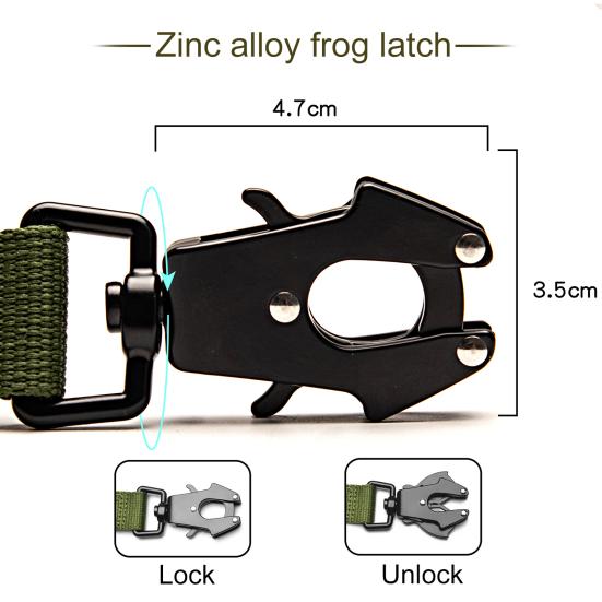 Tactical Dog Leash 25" Heavy Duty Shock Absorbing Bungee Dog Leash