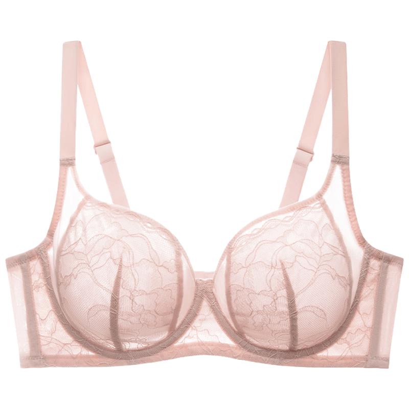 Ordifen Women s Lightweight Lace Soft Wireless Minimizer Bra XB4302 80C
