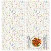 Tarklanda Set di 6 Tovagliette in Plastica Floreali Primaverili, 11 x 15,7 Pollici, Tovaglietta in Vinile Rettangolare Stagionale per Feste, Tovaglietta Vintage con Fiori e Uccelli