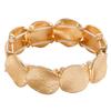 European & American Metal Textured Geometric Elastic Bracelet - High-End Simplicity