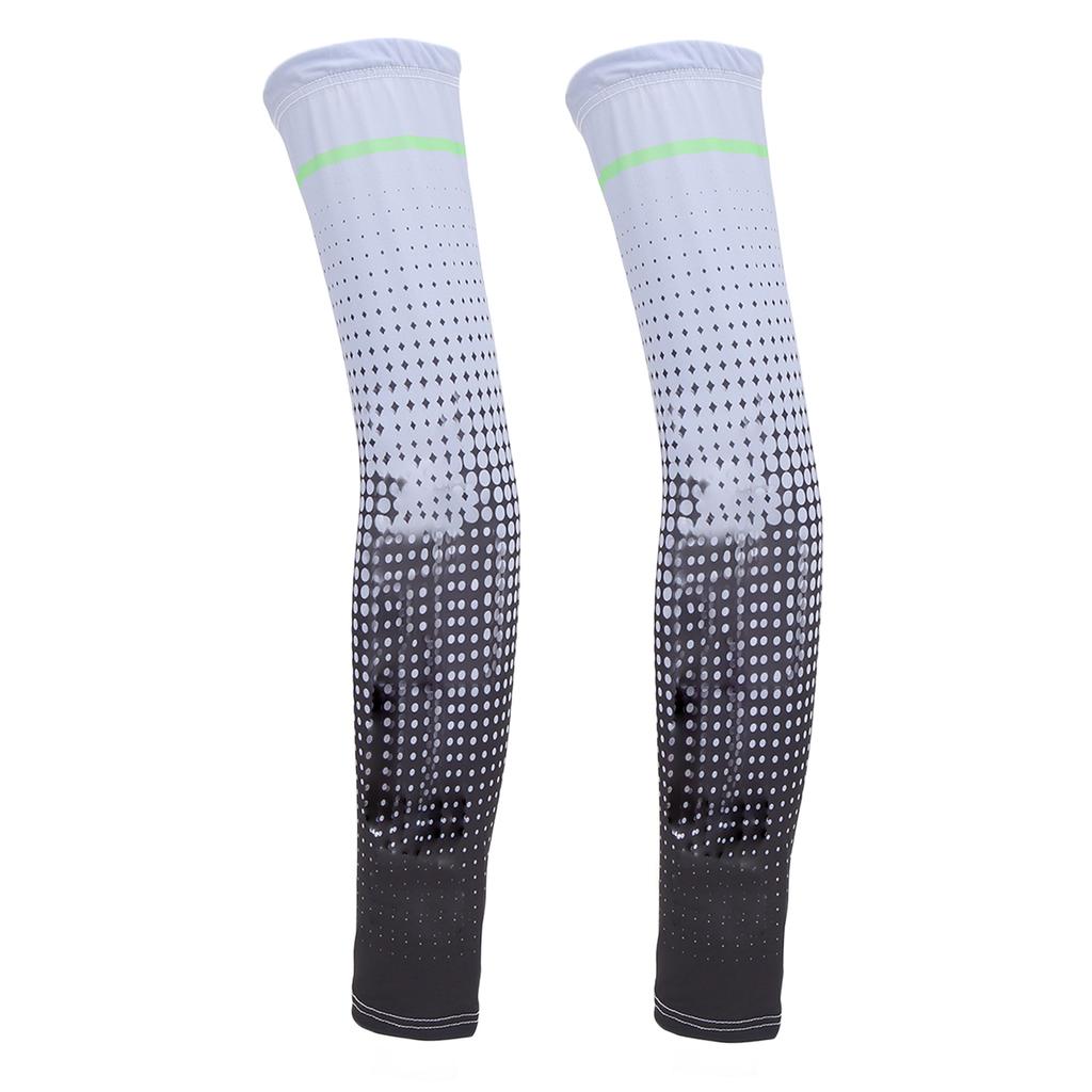Arm Sleeves Sun Protection Elastic Breathable Cool Moisture Absorption Free Size Sun Sleeves for Sport Cycling Travel