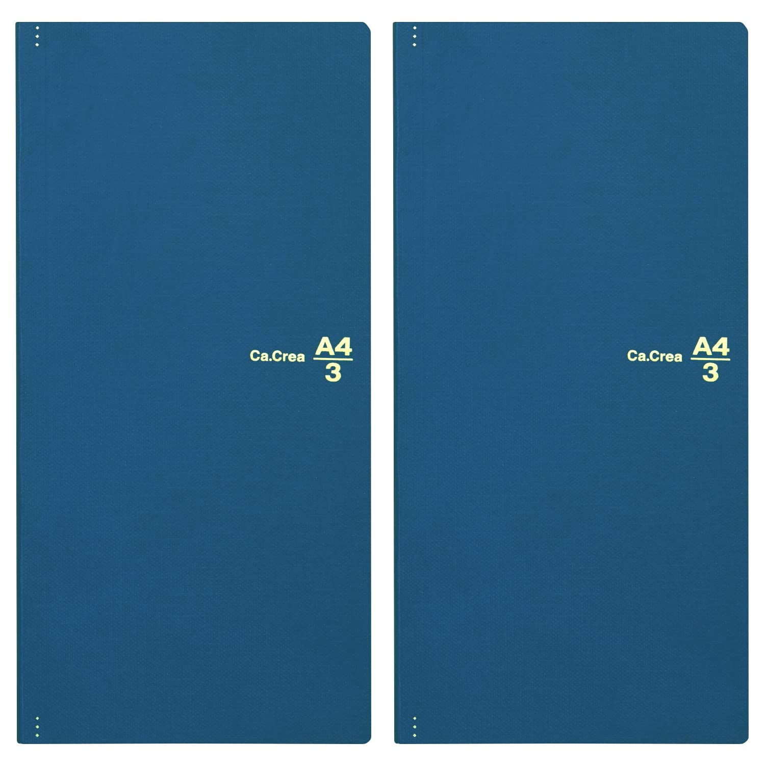 

PLUS Memo Pad Блокнот A4 x Премиум Ткань Матовый Синий 2 Книги x 2 Ka.Crie 1/3 NO-605GP 77-928