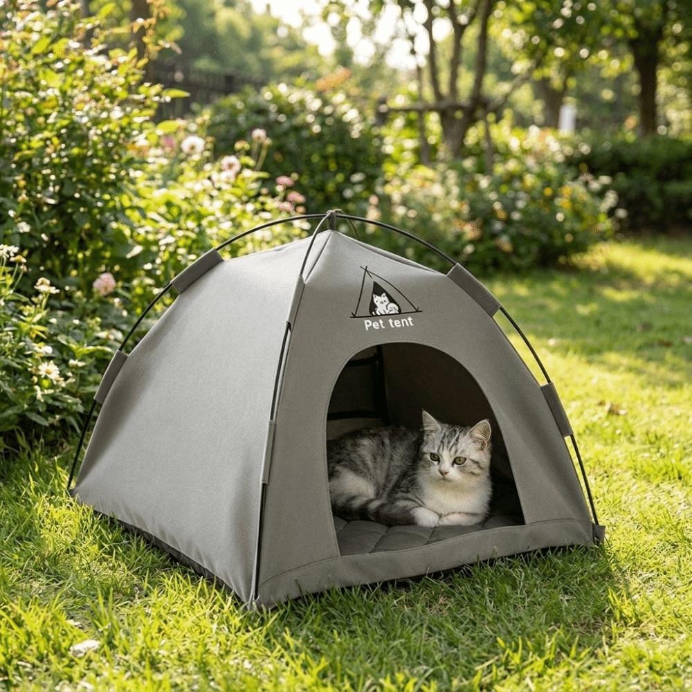 Breathable Feral Cat Shelter Comfortable Pet Nest Tent Universal Folding Cat House Four Seasons
