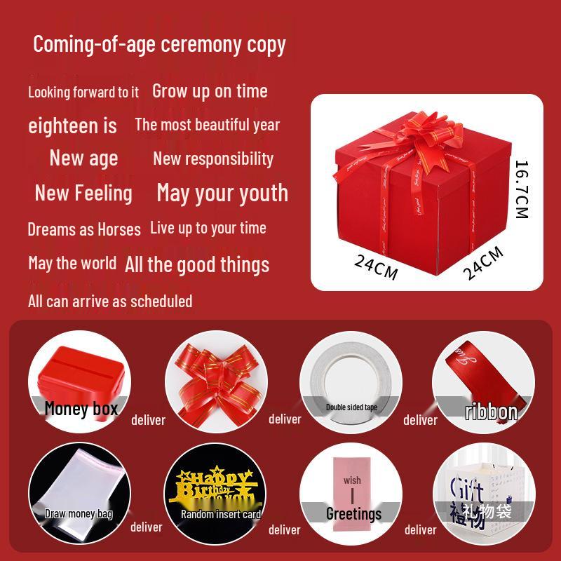 Celebrity Style Surprise Explosion Birthday Gift Box for Kids